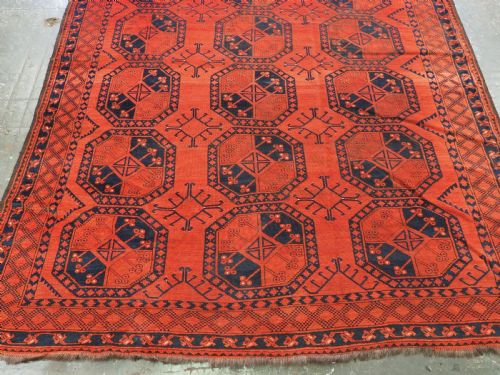 ANTIQUE ERSARI TURKMEN TRIBAL MAIN CARPET HORSE GOAT HAIR FOUNDATION CIRCA 1880 - ADDITIONAL PHOTO 4