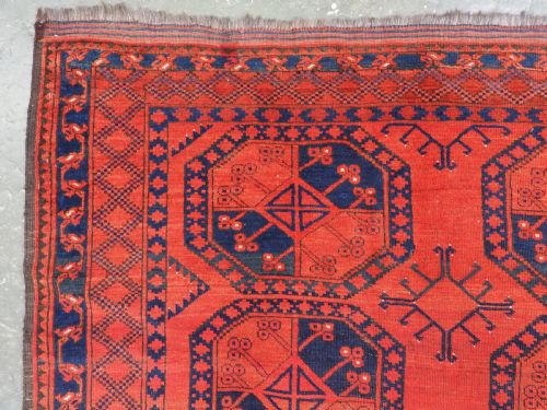 ANTIQUE ERSARI TURKMEN TRIBAL MAIN CARPET HORSE GOAT HAIR FOUNDATION CIRCA 1880 - ADDITIONAL PHOTO 5