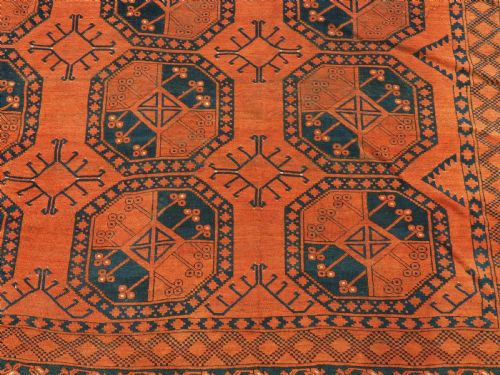 ANTIQUE ERSARI TURKMEN TRIBAL MAIN CARPET HORSE GOAT HAIR FOUNDATION CIRCA 1880 - ADDITIONAL PHOTO 10