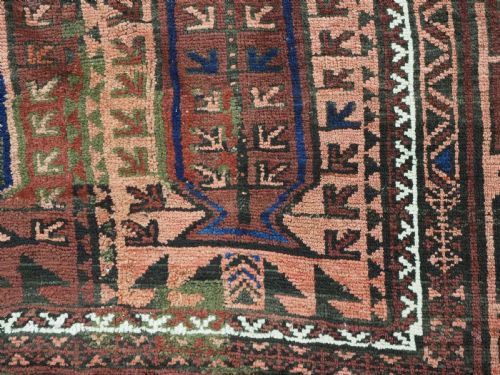 ANTIQUE TIMURI OR BALUCH MAIN CARPET WITH 'KALAM DONNEH' PENCIL BOX DESIGN CIRCA 1900 - ADDITIONAL PHOTO 13