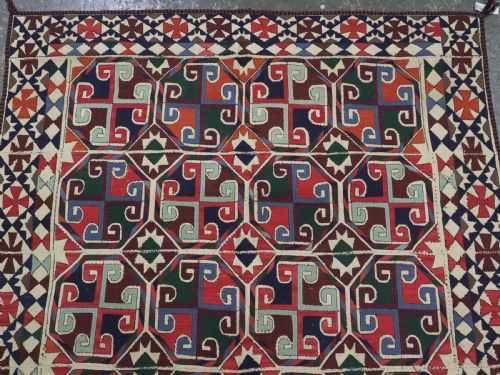 ANTIQUE UZBEK EMBROIDERED 'SUZANI' KILIM EXCELLENT CONDITION CIRCA 190020 - ADDITIONAL PHOTO 3