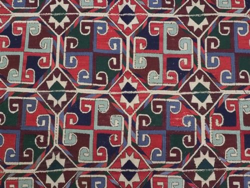 ANTIQUE UZBEK EMBROIDERED 'SUZANI' KILIM EXCELLENT CONDITION CIRCA 190020 - ADDITIONAL PHOTO 8