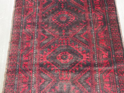 ANTIQUE AFGHAN MUSHWANI BALUCH RUNNER EXCELLENT CONDITION CIRCA 1920 - ADDITIONAL PHOTO 3