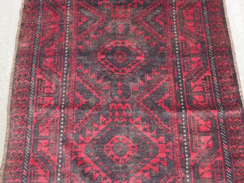 ANTIQUE AFGHAN MUSHWANI BALUCH RUNNER EXCELLENT CONDITION CIRCA 1920 - ADDITIONAL PHOTO 4