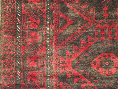 ANTIQUE AFGHAN MUSHWANI BALUCH RUNNER EXCELLENT CONDITION CIRCA 1920 - ADDITIONAL PHOTO 7