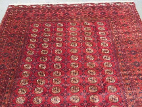 ANTIQUE AFGHAN TURKMEN CARPET HEAVY DUTY HARD WEARING CIRCA 1920 - ADDITIONAL PHOTO 2