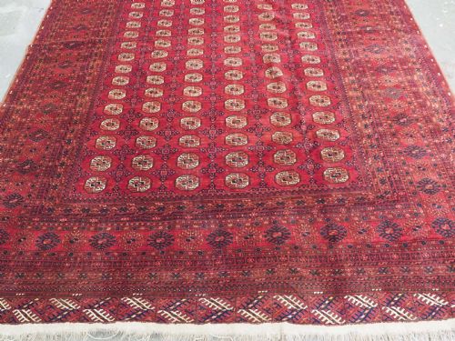 ANTIQUE AFGHAN TURKMEN CARPET HEAVY DUTY HARD WEARING CIRCA 1920 - ADDITIONAL PHOTO 5