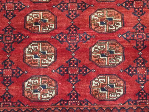 ANTIQUE AFGHAN TURKMEN CARPET HEAVY DUTY HARD WEARING CIRCA 1920 - ADDITIONAL PHOTO 16