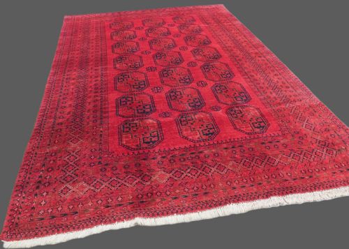 ANTIQUE AFGHAN VILLAGE CARPET WITH ERSARI TURKMEN DESIGN CIRCA 1920 - ADDITIONAL PHOTO 1