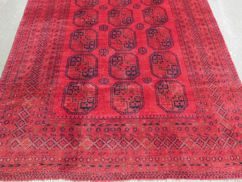 ANTIQUE AFGHAN VILLAGE CARPET WITH ERSARI TURKMEN DESIGN CIRCA 1920 - ADDITIONAL PHOTO 5