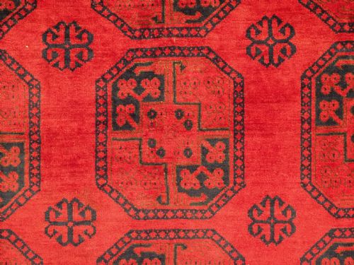 ANTIQUE AFGHAN VILLAGE CARPET WITH ERSARI TURKMEN DESIGN CIRCA 1920 - ADDITIONAL PHOTO 8