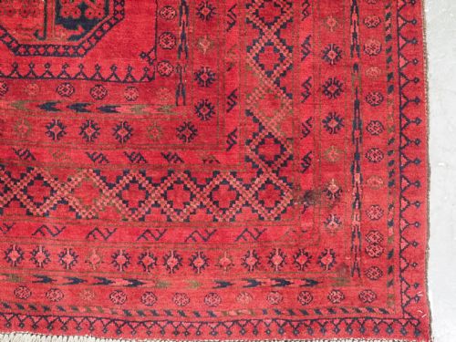 ANTIQUE AFGHAN VILLAGE CARPET WITH ERSARI TURKMEN DESIGN CIRCA 1920 - ADDITIONAL PHOTO 10