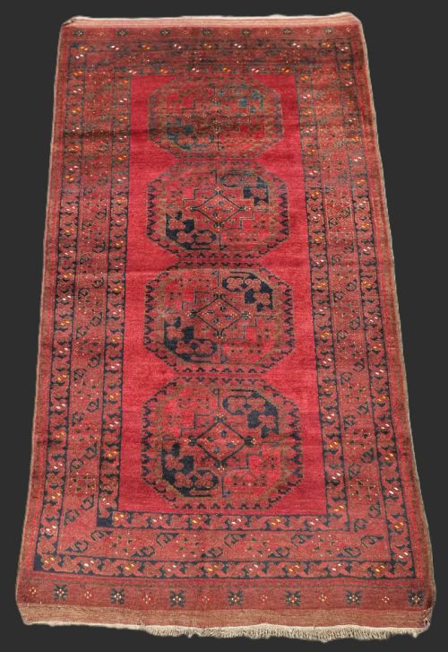 Antique Afghan Ersari Rug, Outstandin Wool Quality with Good Colour, Circa 1900/20.