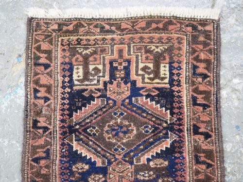 ANTIQUE SALAR KHANI BALUCH PUSHTI FACE HERATI DESIGN CIRCA 1900 - ADDITIONAL PHOTO 1