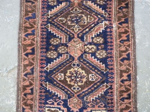 ANTIQUE SALAR KHANI BALUCH PUSHTI FACE HERATI DESIGN CIRCA 1900 - ADDITIONAL PHOTO 3
