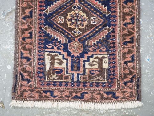 ANTIQUE SALAR KHANI BALUCH PUSHTI FACE HERATI DESIGN CIRCA 1900 - ADDITIONAL PHOTO 4