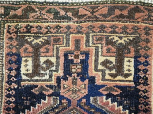 ANTIQUE SALAR KHANI BALUCH PUSHTI FACE HERATI DESIGN CIRCA 1900 - ADDITIONAL PHOTO 8
