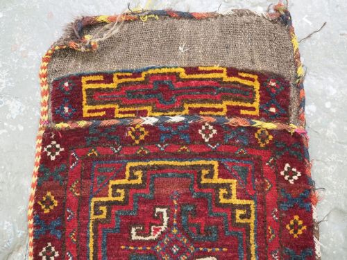 fig 1. ANTIQUE UZBEK 'NAPRAMACH' STORAGE BAG FACE, OUTSTANDING ORIGINAL CONDITION, CIRCA 1900.