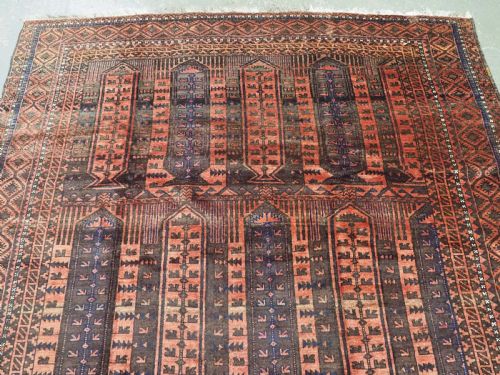 ANTIQUE WESTERN AFGHAN BALUCH RUG WITH 'KALAM DONNEH' DESIGN CIRCA 1890 - ADDITIONAL PHOTO 2