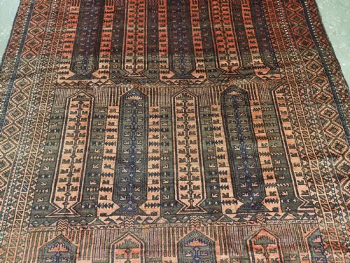ANTIQUE WESTERN AFGHAN BALUCH RUG WITH 'KALAM DONNEH' DESIGN CIRCA 1890 - ADDITIONAL PHOTO 3