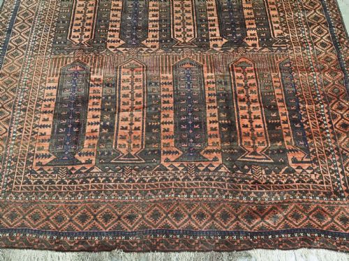 ANTIQUE WESTERN AFGHAN BALUCH RUG WITH 'KALAM DONNEH' DESIGN CIRCA 1890 - ADDITIONAL PHOTO 4