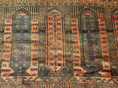 ANTIQUE WESTERN AFGHAN BALUCH RUG WITH 'KALAM DONNEH' DESIGN CIRCA 1890 - ADDITIONAL PHOTO 7