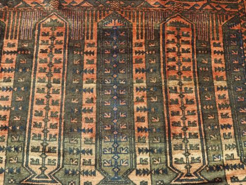 ANTIQUE WESTERN AFGHAN BALUCH RUG WITH 'KALAM DONNEH' DESIGN CIRCA 1890 - ADDITIONAL PHOTO 8