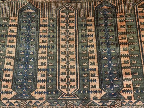 ANTIQUE WESTERN AFGHAN BALUCH RUG WITH 'KALAM DONNEH' DESIGN CIRCA 1890 - ADDITIONAL PHOTO 9