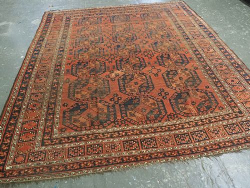 ANTIQUE ERSARI TURKMEN MAIN CARPET GOOD EARLY EXAMPLE WITH WEAR CIRCA 185070 - ADDITIONAL PHOTO 1