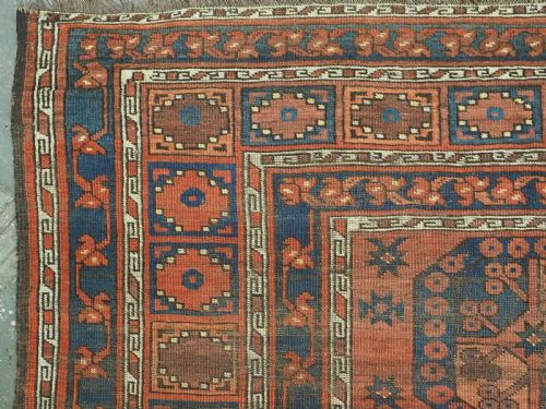 ANTIQUE ERSARI TURKMEN MAIN CARPET GOOD EARLY EXAMPLE WITH WEAR CIRCA 185070 - ADDITIONAL PHOTO 5