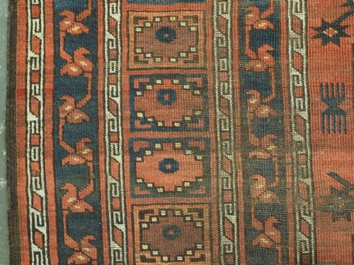 ANTIQUE ERSARI TURKMEN MAIN CARPET GOOD EARLY EXAMPLE WITH WEAR CIRCA 185070 - ADDITIONAL PHOTO 6