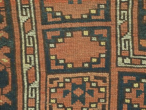 ANTIQUE ERSARI TURKMEN MAIN CARPET GOOD EARLY EXAMPLE WITH WEAR CIRCA 185070 - ADDITIONAL PHOTO 12