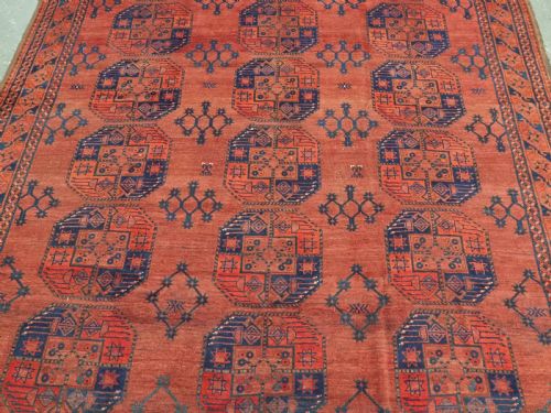 ANTIQUE ERSARI TURKMEN MAIN CARPET NORTHERN AFGHANISTAN CIRCA 1890 - ADDITIONAL PHOTO 3