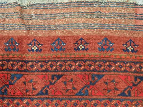 ANTIQUE ERSARI TURKMEN MAIN CARPET NORTHERN AFGHANISTAN CIRCA 1890 - ADDITIONAL PHOTO 6