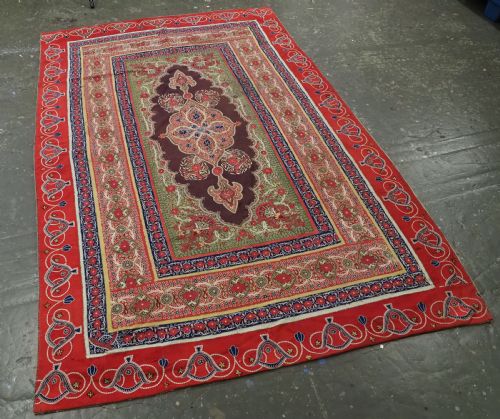 fig 1. ANTIQUE PERSIAN RASHT EMBROIDERY, SILK & FELT APPLIQUE WORK, CIRCA 1880.