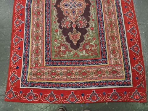 fig 4. ANTIQUE PERSIAN RASHT EMBROIDERY, SILK & FELT APPLIQUE WORK, CIRCA 1880.