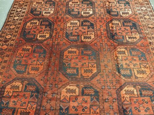 ANTIQUE NORTHERN AFGHAN ERSARI TURKMEN CARPET EXCELLENT CONDITION CIRCA 1900 - ADDITIONAL PHOTO 3