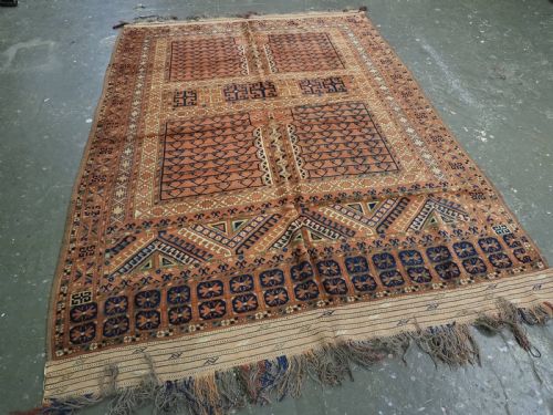 fig 1. ANTIQUE AFGHAN OR RUSSIAN ERSARI TURKMEN ENSI DOOR HANGING, CIRCA 1920.