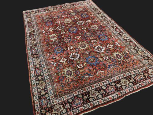 ANTIQUE PERSIAN MAHAL CARPET EXCELLENT ALL OVER PALMETTE DESIGN SUPERB COLOURS CIRCA 1900 - ADDITIONAL PHOTO 1
