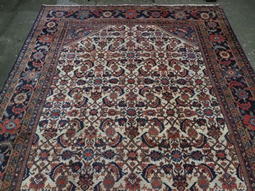 ANTIQUE COUNTRY HOUSE MAHAL CARPET WITH IVORY GROUND CIRCA 1900 - ADDITIONAL PHOTO 2