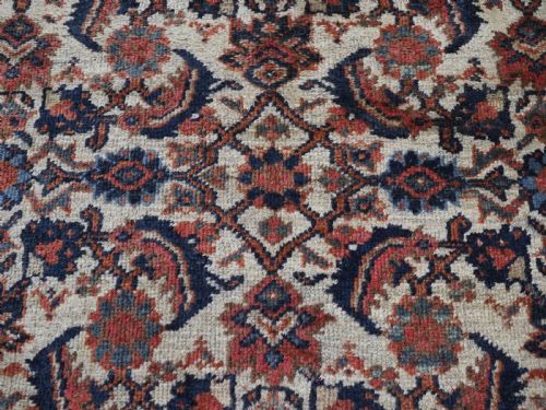 ANTIQUE COUNTRY HOUSE MAHAL CARPET WITH IVORY GROUND CIRCA 1900 - ADDITIONAL PHOTO 11