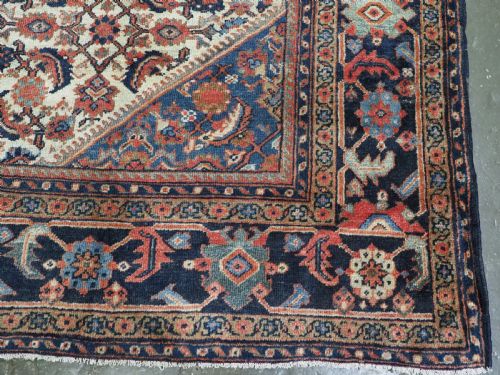 ANTIQUE COUNTRY HOUSE MAHAL CARPET WITH IVORY GROUND CIRCA 1900 - ADDITIONAL PHOTO 15