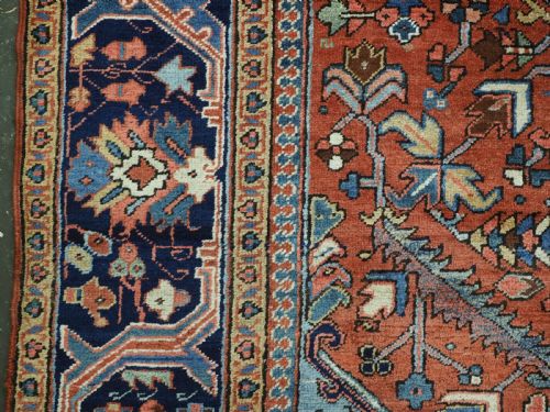 ANTIQUE COUNTRY HOUSE HERIZ CARPET WITH OUTSTANDING COLOUR CIRCA 1900 - ADDITIONAL PHOTO 6