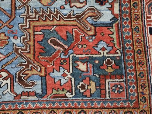ANTIQUE COUNTRY HOUSE HERIZ CARPET WITH OUTSTANDING COLOUR CIRCA 1900 - ADDITIONAL PHOTO 14