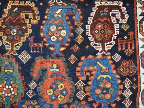 ANTIQUE CAUCASIAN GENDJE KAZAK RUNNER WITH COLOURFUL BOTEH DESIGN CIRCA 1900 - ADDITIONAL PHOTO 12