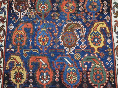 ANTIQUE CAUCASIAN GENDJE KAZAK RUNNER WITH COLOURFUL BOTEH DESIGN CIRCA 1900 - ADDITIONAL PHOTO 13