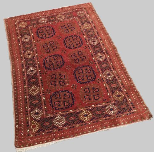 ANTIQUE AFGHAN VILLAGE RUG OF TRADITIONAL DESIGN WARM COLOURS CIRCA 1920 - ADDITIONAL PHOTO 1