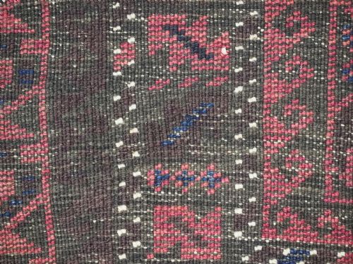 ANTIQUE AFGHAN VILLAGE PRAYER RUG WITH INTERESTING DESIGN CIRCA 1920 - ADDITIONAL PHOTO 10
