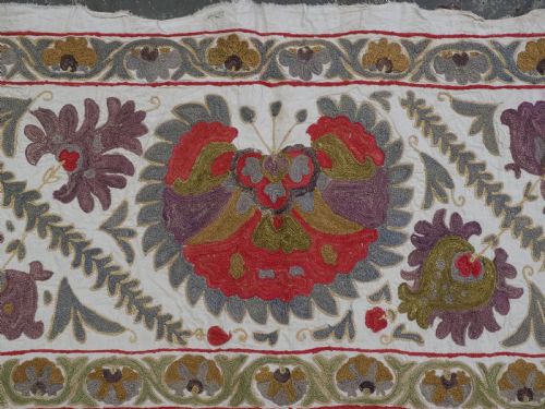 VINTAGE UZBEK BUKHARA REGION SUZANI TRADITIONAL DESIGN CIRCA 1930 - ADDITIONAL PHOTO 7
