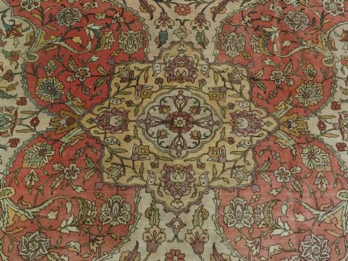 ANTIQUE 'BENLIAN' TABRIZ CARPET WONDERFUL SOFT PASTEL COLOURS CIRCA 1920 - ADDITIONAL PHOTO 10